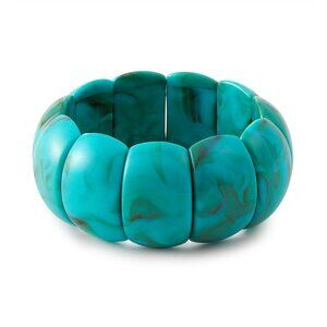 3 PCS Acrylic Resin Bracelet for Women Irregular Geometric Cuff Wide Wristband